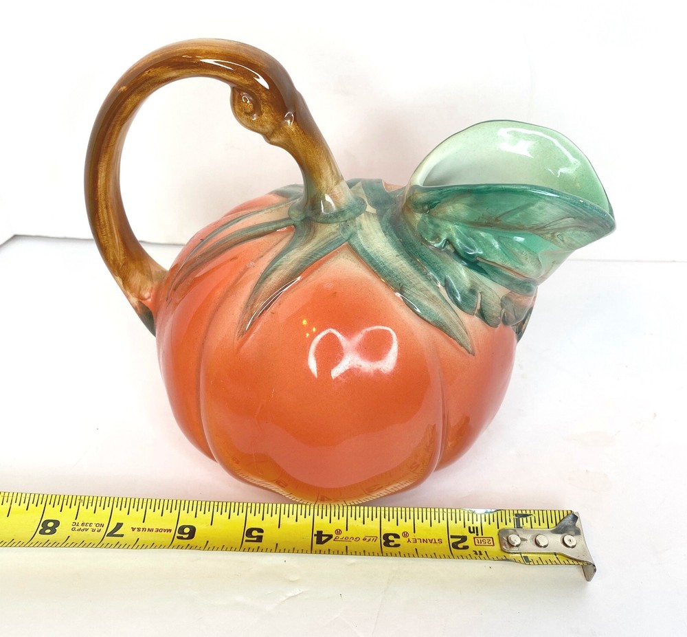 Vintage ANCORA Italian Ceramic Tomato Pitcher Design 9203