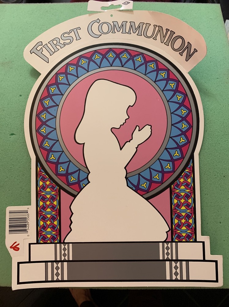 First Communion Or Baptism. girl