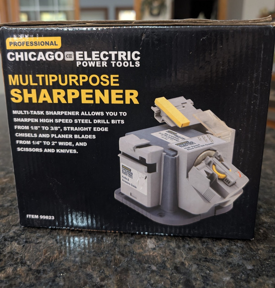 Chicago Electric Power Tools 99823 Multipurpose Sharpener - NIB