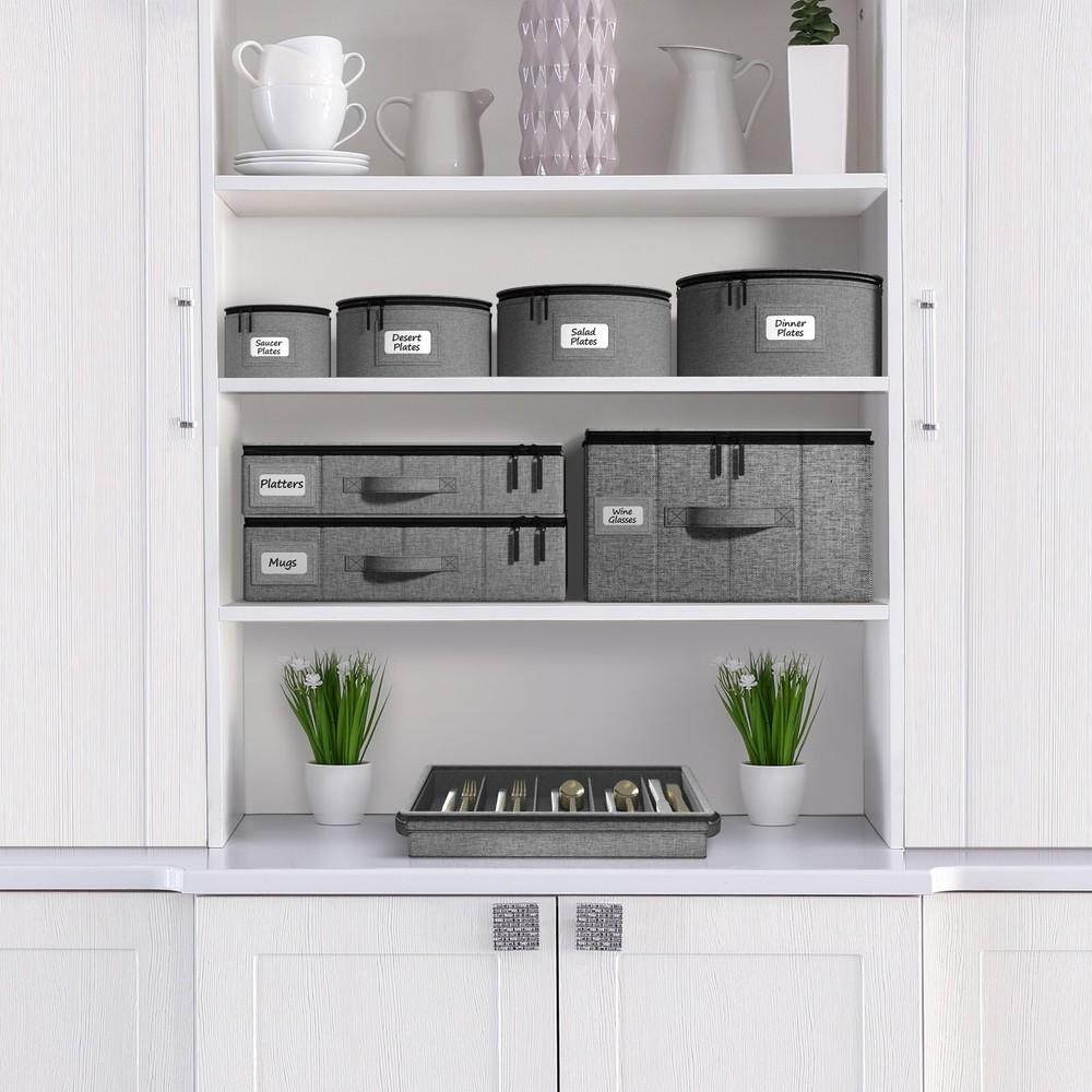 Dinnerware Storage Set (Gray)