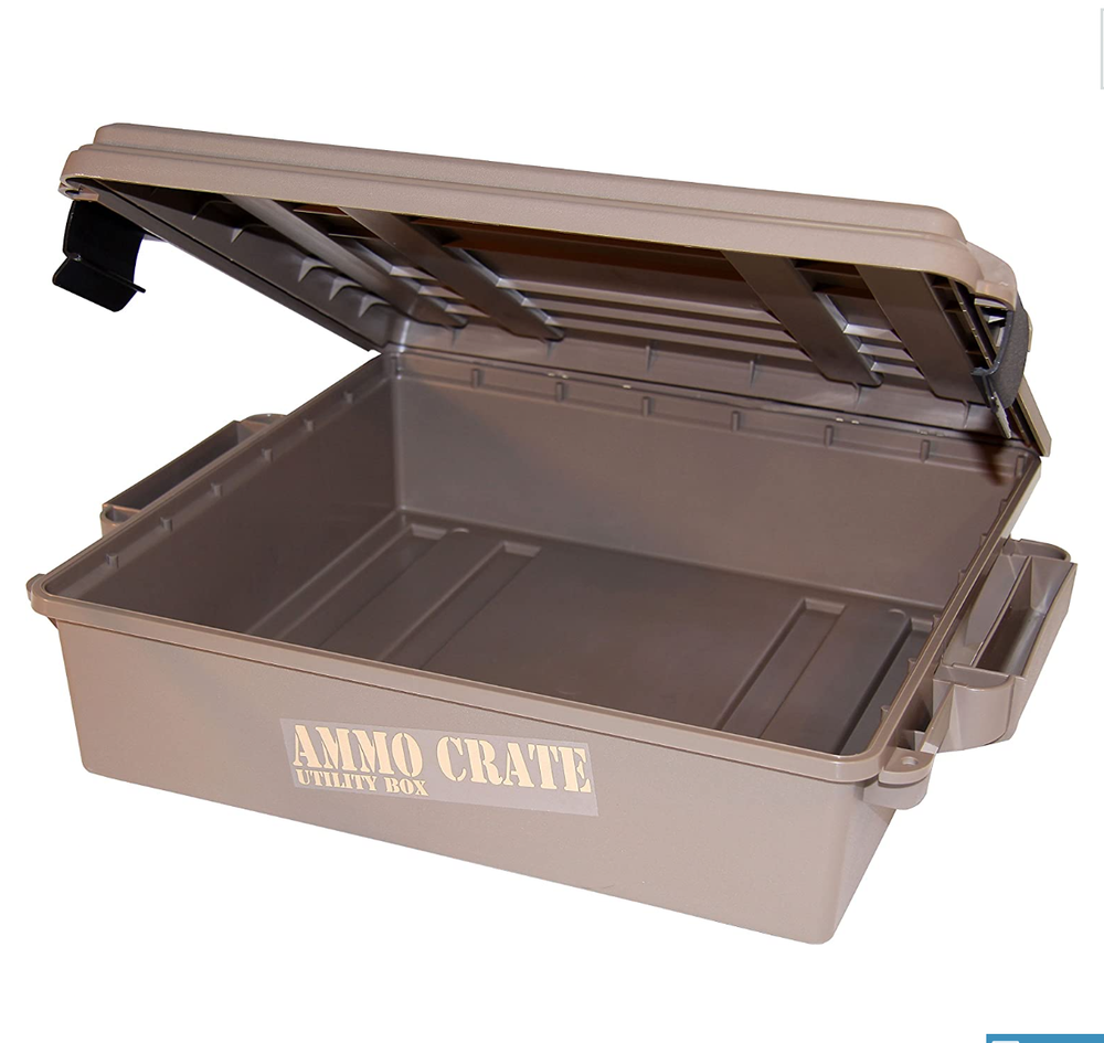 Ammo Box Storage Case Stackable Ammunition Crate Utility Can 2 Lock Water Seal