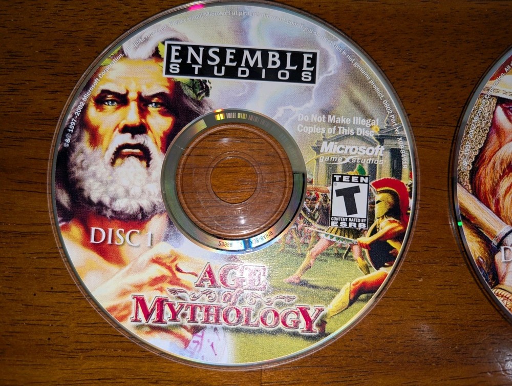 Age of Mythology Microsoft Ensemble Studios PC 2002. 2-disc