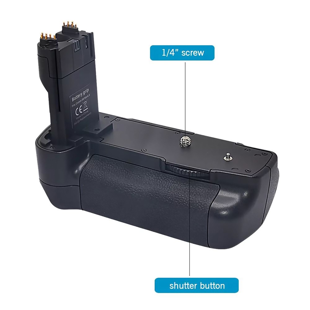 Preminum Plastic BG-E6 Vertical Battery Hand Grip for Canon EOS 5D Mark II 5DII
