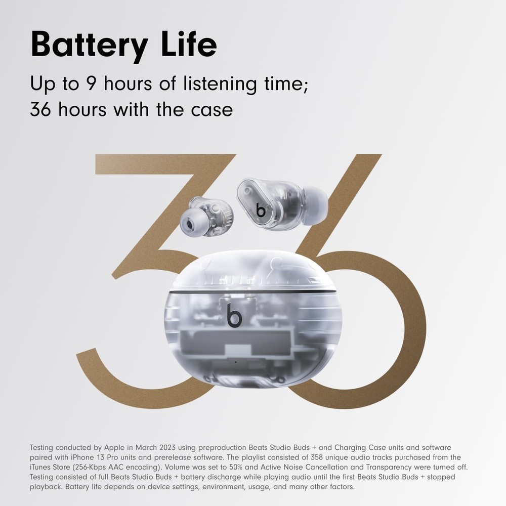 Beats Studio Buds + | True Wireless Noise Cancelling Earbuds, Enhanced Apple &