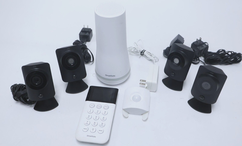 SimpliSafe Security System Lot – Base Stations, Keypad, Camera & Motion Sensor