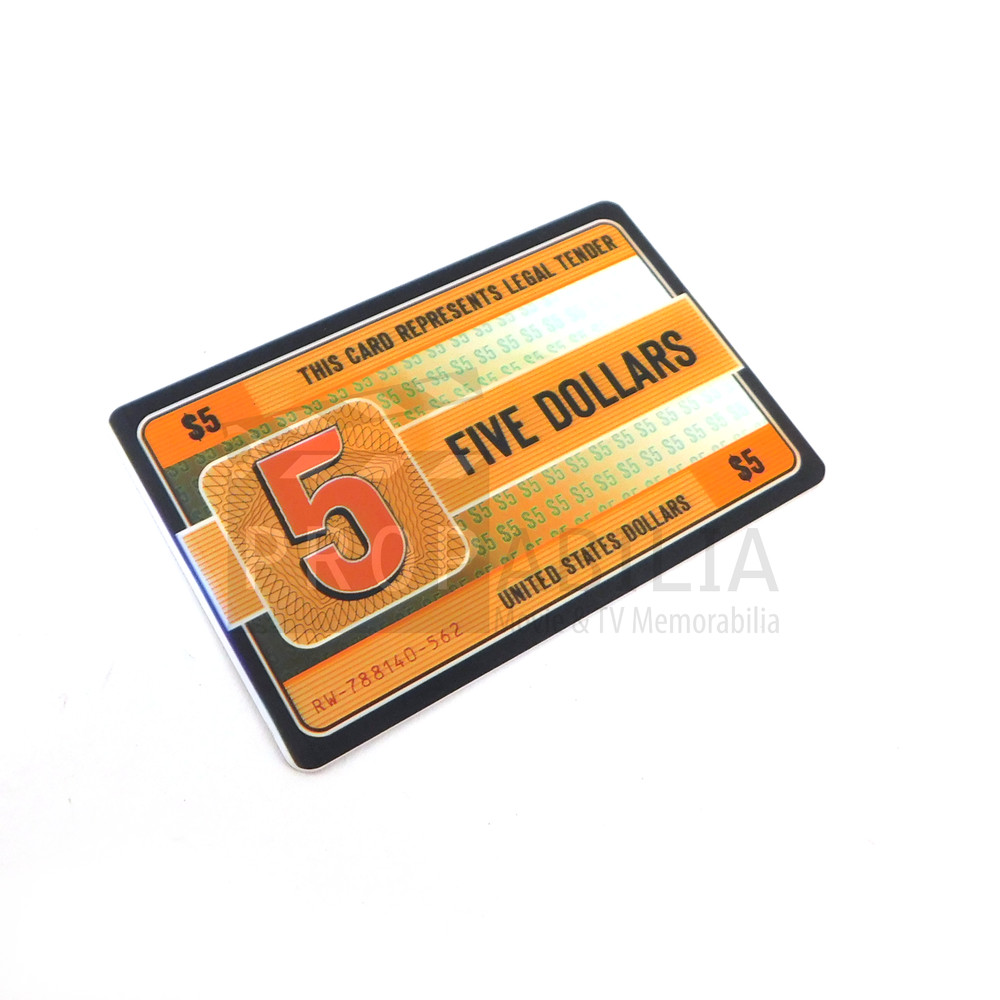 ALMOST HUMAN Five US Dollars Card Original Prop (71-761)