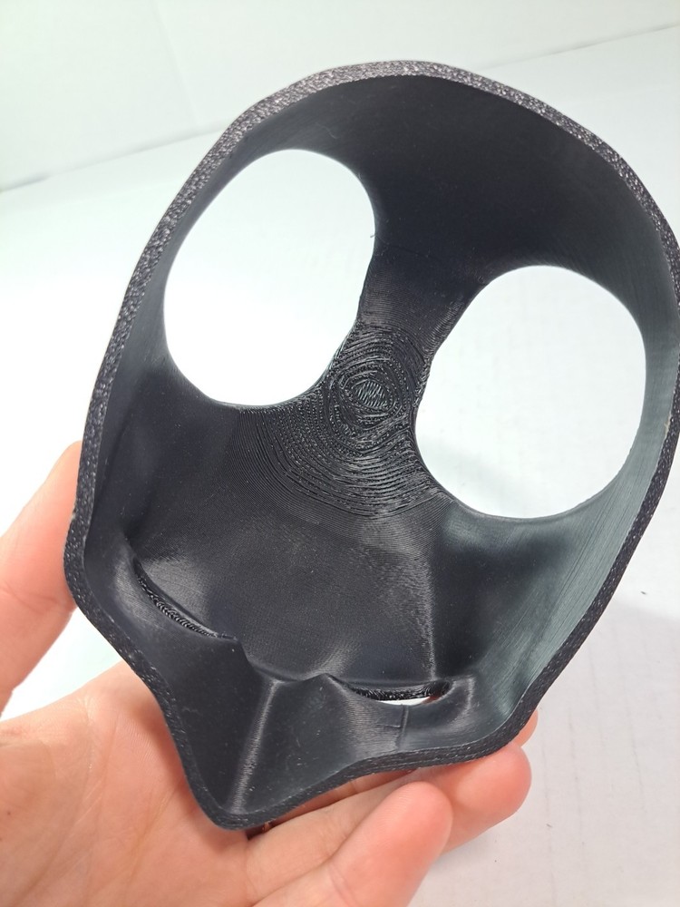 3D Printed Black Batman Cat Mask Funny