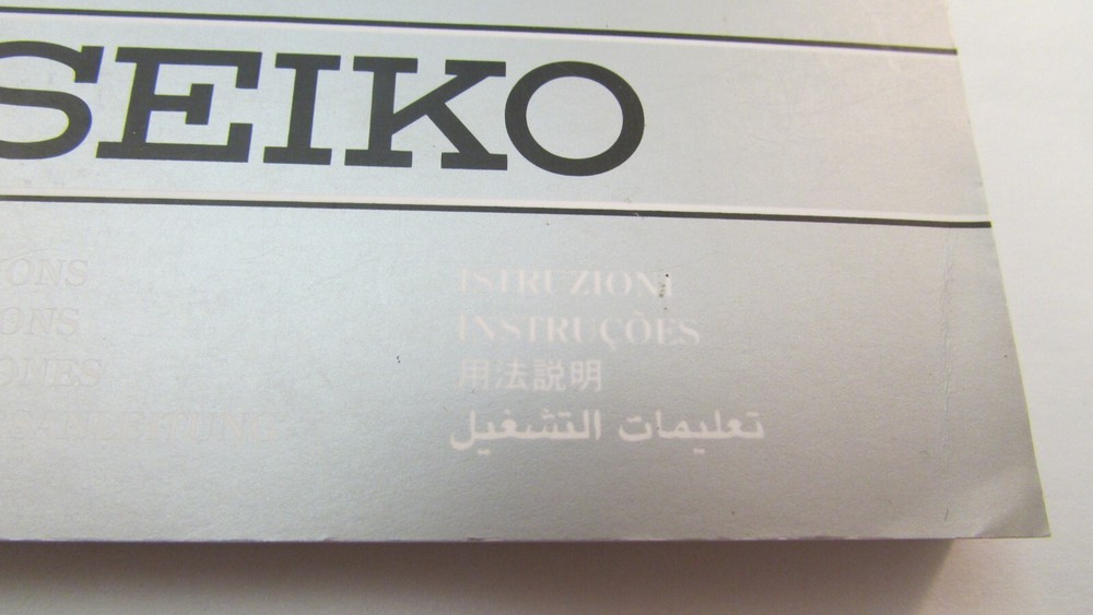 Seiko Rotary Slide Rule Manual 2006 Multi Language