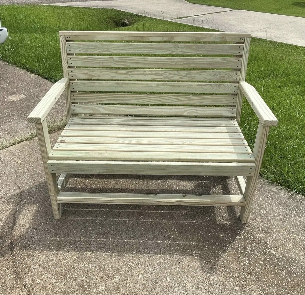 Custom Made Wooden Bench