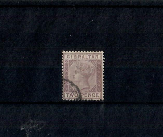GIBRALTAR 1886 2d SG 10 USED