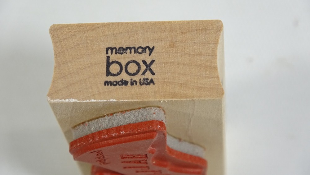 Memory Box Halloween Bat Mounted Rubber Stamp B1887