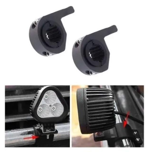 2Pcs Black Light Bar Mounts,Motorcycle Mounting Bracket, Light, Car