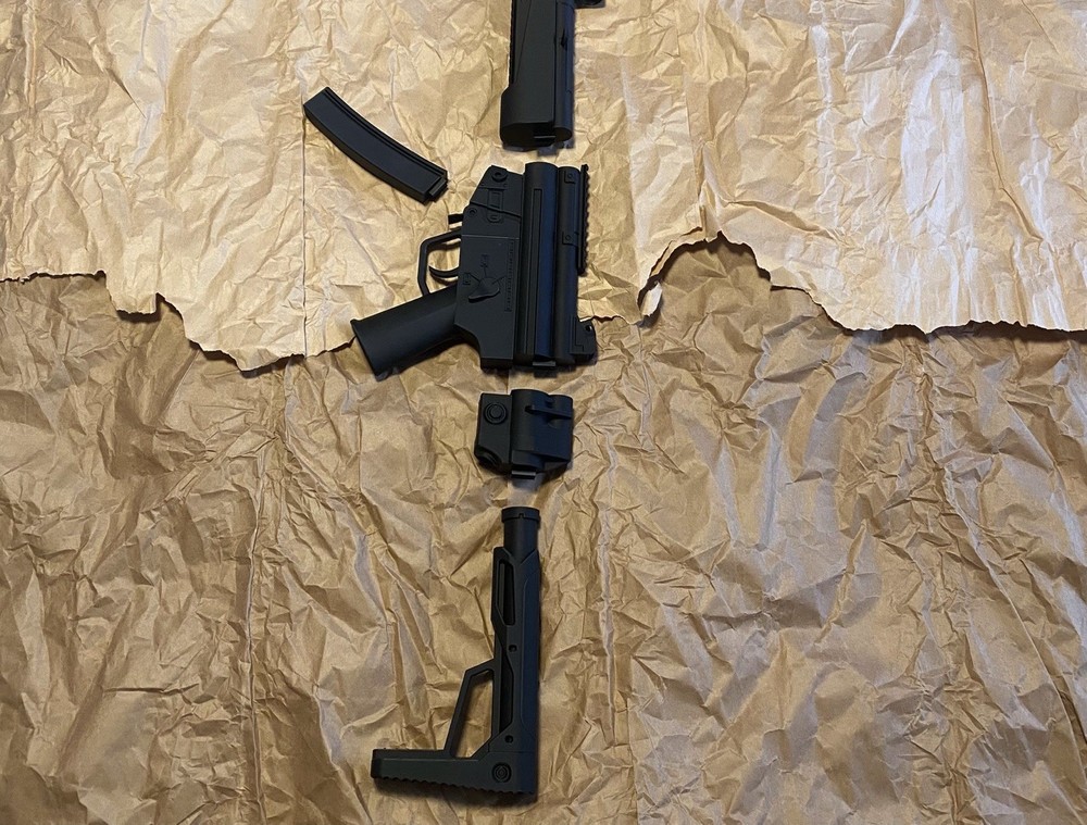 MP5 Basic Smg Prop Gun 1:1 Scale 3d Printed