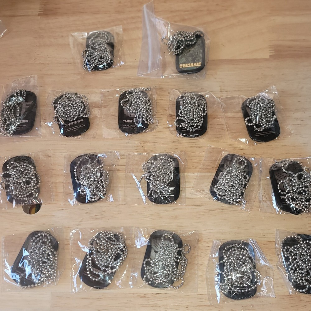 Transforners Dog Tag Lot 2011