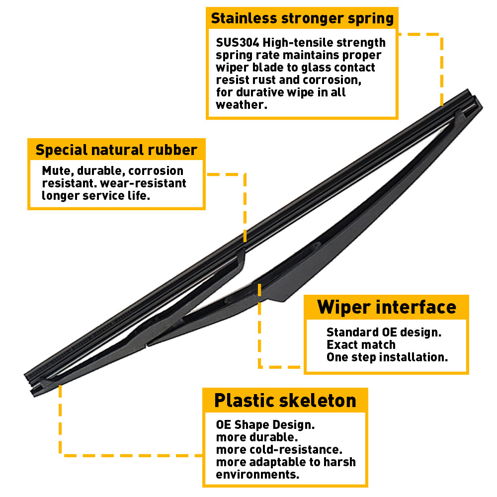Rear Windshield Wiper Arm & Blade For Nissan ROGUE 2008- 2012 2013 28780JM00A