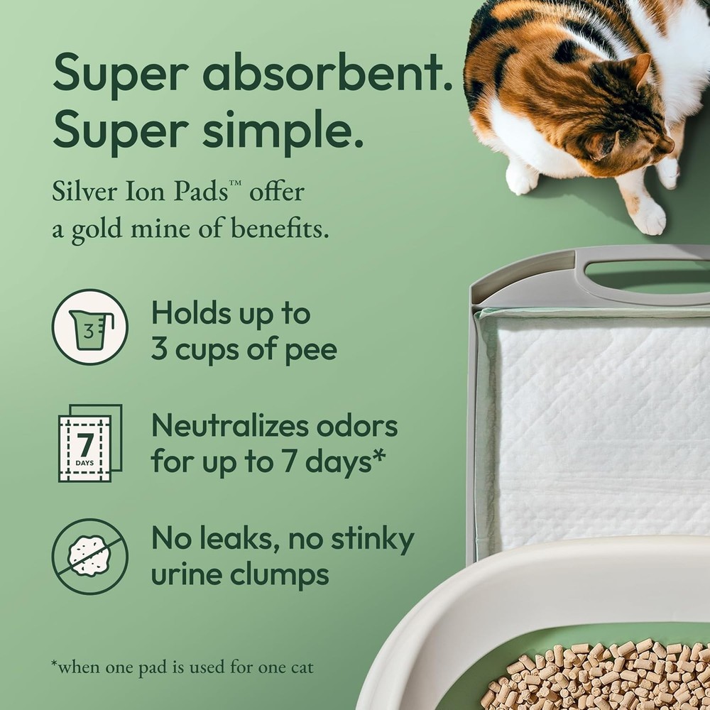 8-Count Purina Breeze Multi-Cat Litter Pads - Easy Cleanup, Odor Control