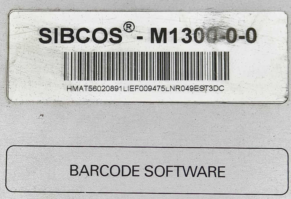 SIEMENS SIBCOS M1300-0-0 Barcode Software SIBCOSM1300 Master Control Unit