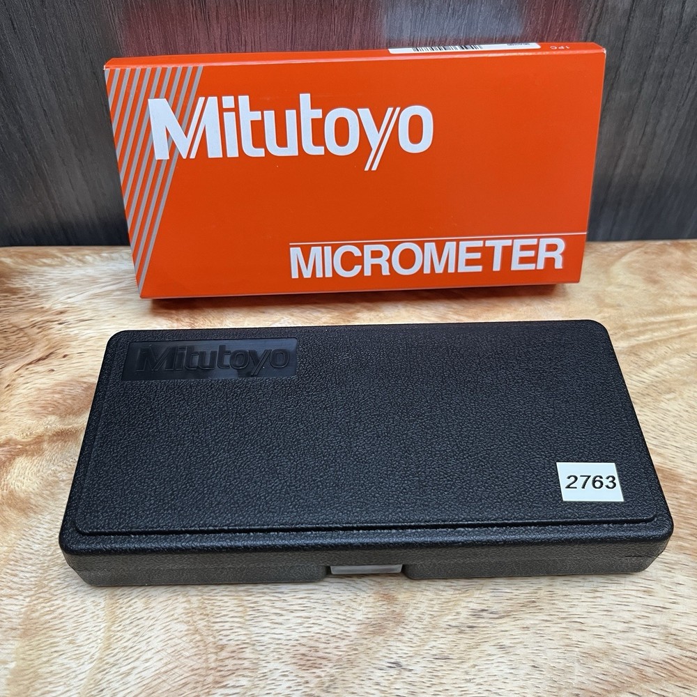 Mitutoyo Micrometer Black Hard Storage Case Only, Model 103-262, M120-2”