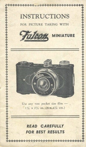 Falcon Miniature Camera Instruction Manual