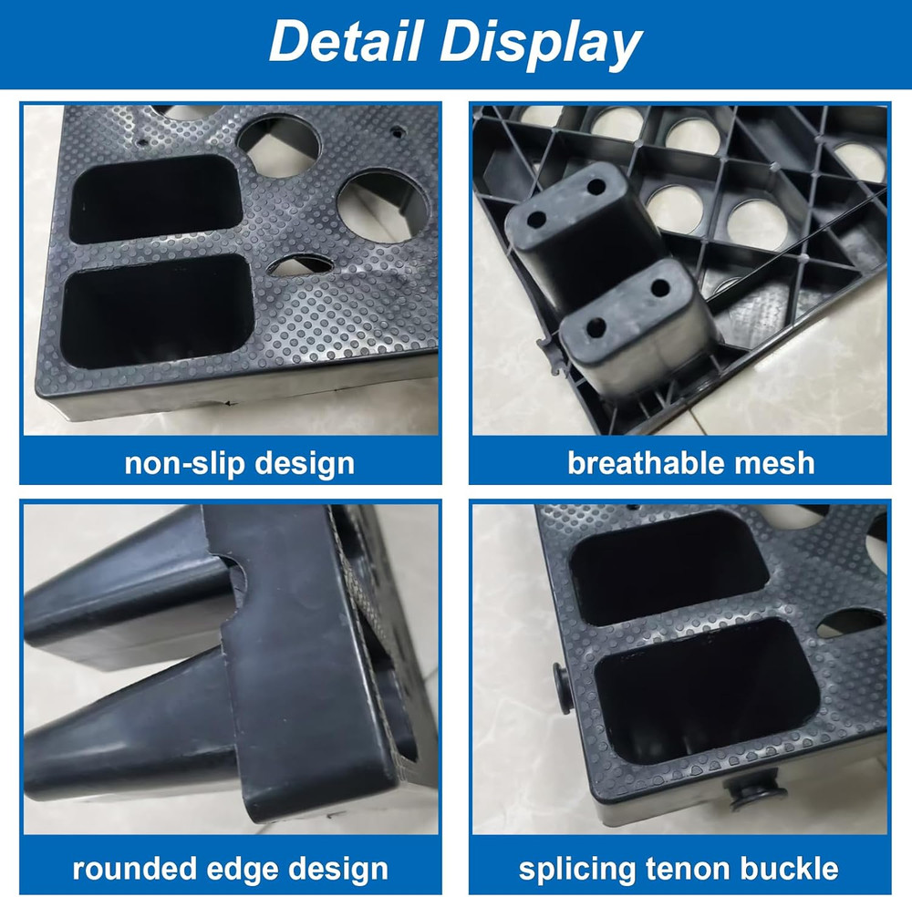 Lightweight Moisture-Proof Interlocking Plastic Pallets for Indoor/Outdoor Use