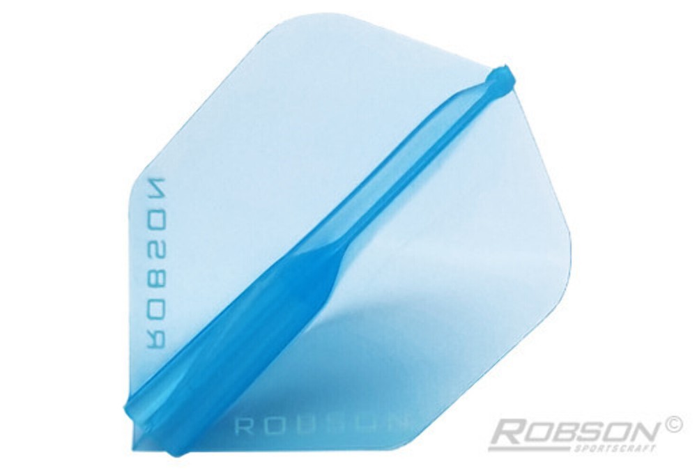 Robson Plus Crystal Dart Flights Shape Blue