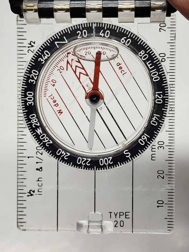 SILVA Type 20 Compass Mirror Outdoor Navigation