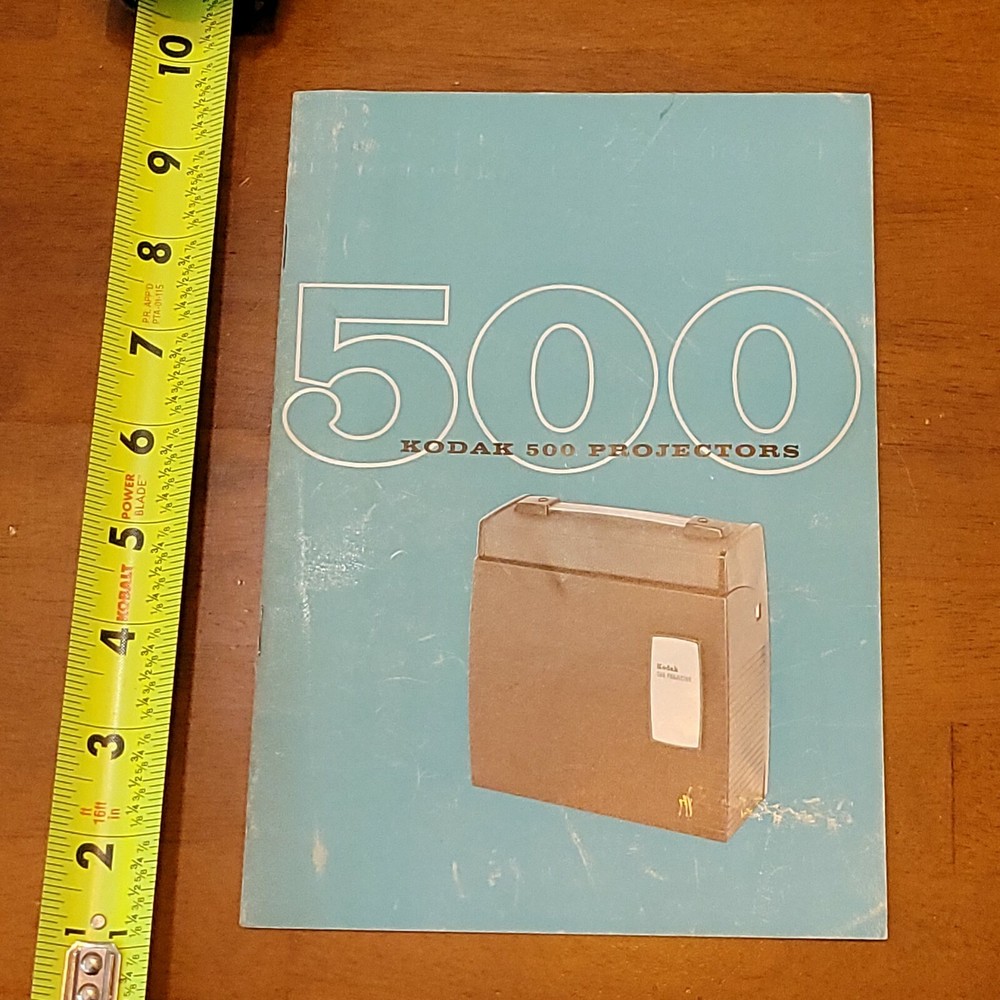 KODAK 500 PROJECTOR MANUAL RARE OLD VINTAGE