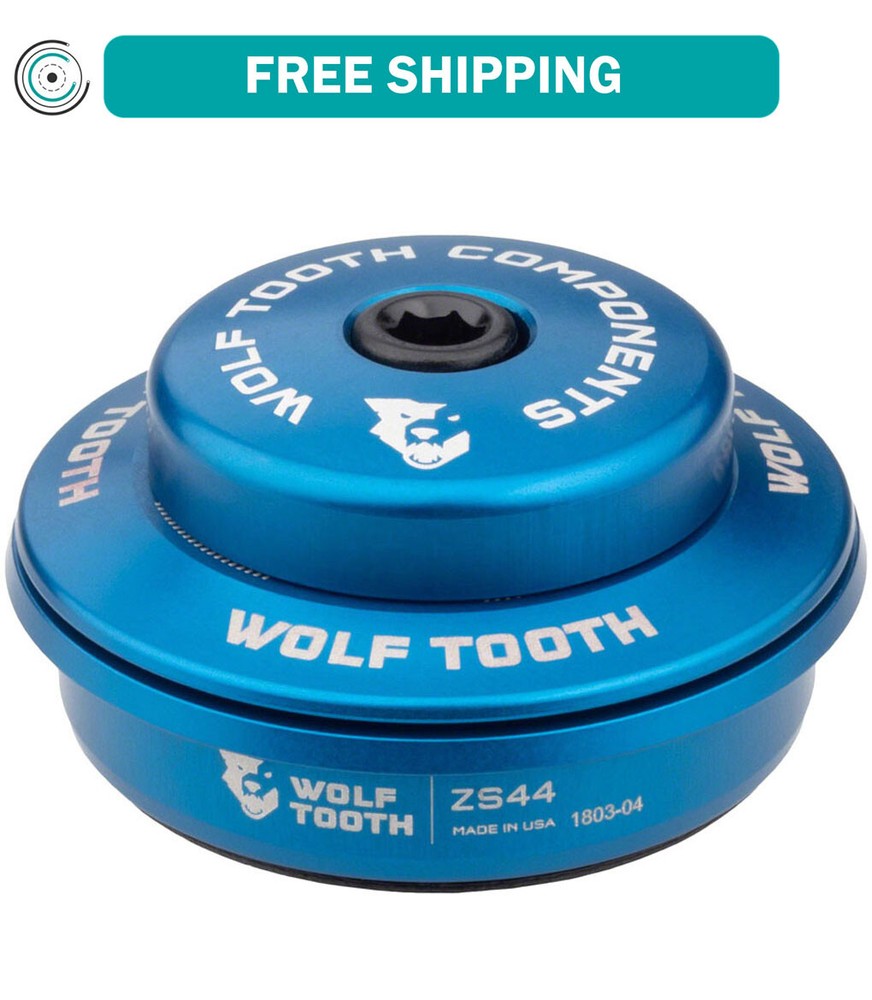 Wolf Tooth Premium Headset - ZS44/28.6 Upper, 6mm Stack, Blue