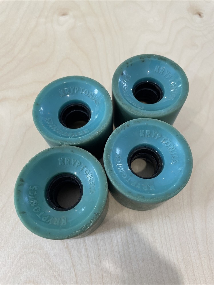 Vintage Kryptonics Teal Skateboard Wheels