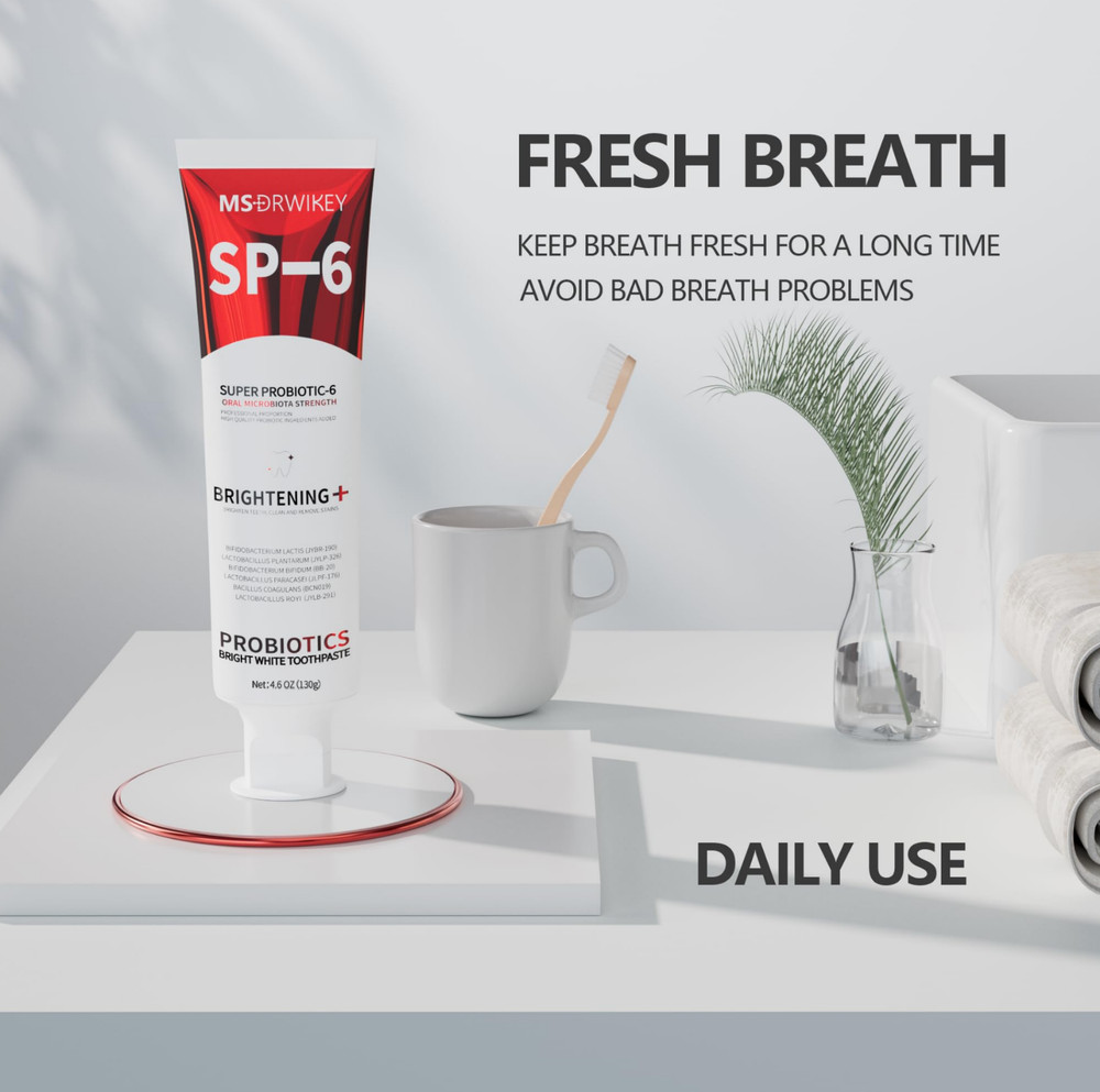 MSDRWIKEY 3-Pack Toothpaste Bundle | SP-6 Whitening & Cooling & 7-Pro
