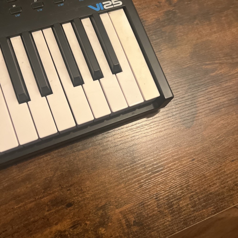 VI25 Advanced 25-Key USB/MIDI Keyboard Controller with AC Adapter