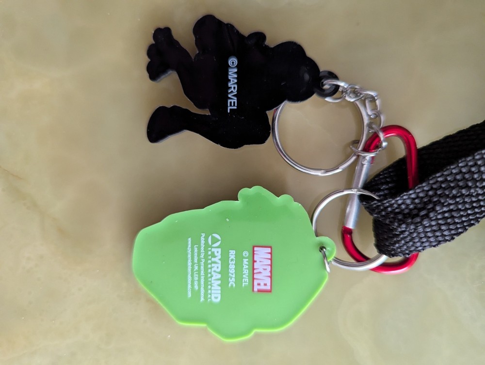 Marvel pencil case Spiderman Hulk keyrings