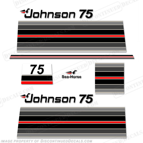 Fits Johnson 1982 75hp Decals