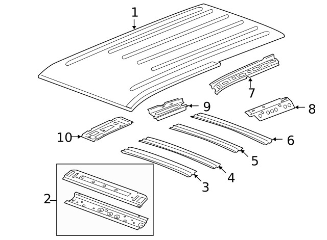 Genuine GM Rear Side Rail 25893142