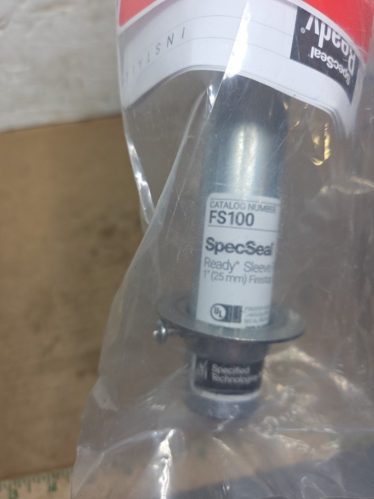 1 STI Specified Technologies SpecSeal Ready Firestop Sleeve Pathway Kit FS100 1"