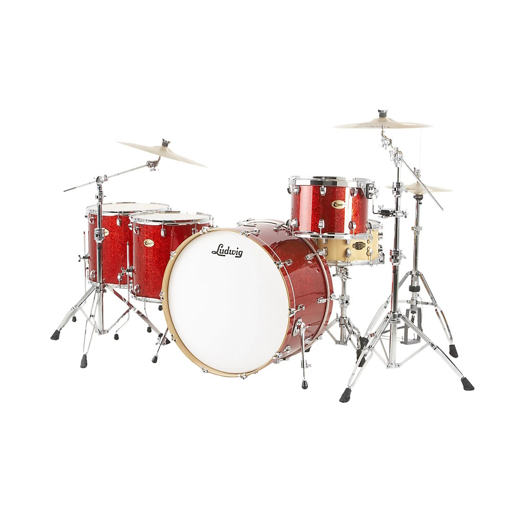 Ludwig Centennial Zep 4-Piece Shell Pack Red Sparkle