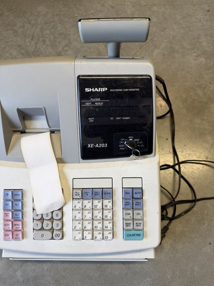 Sharp XE-A203 Electronic Cash Register