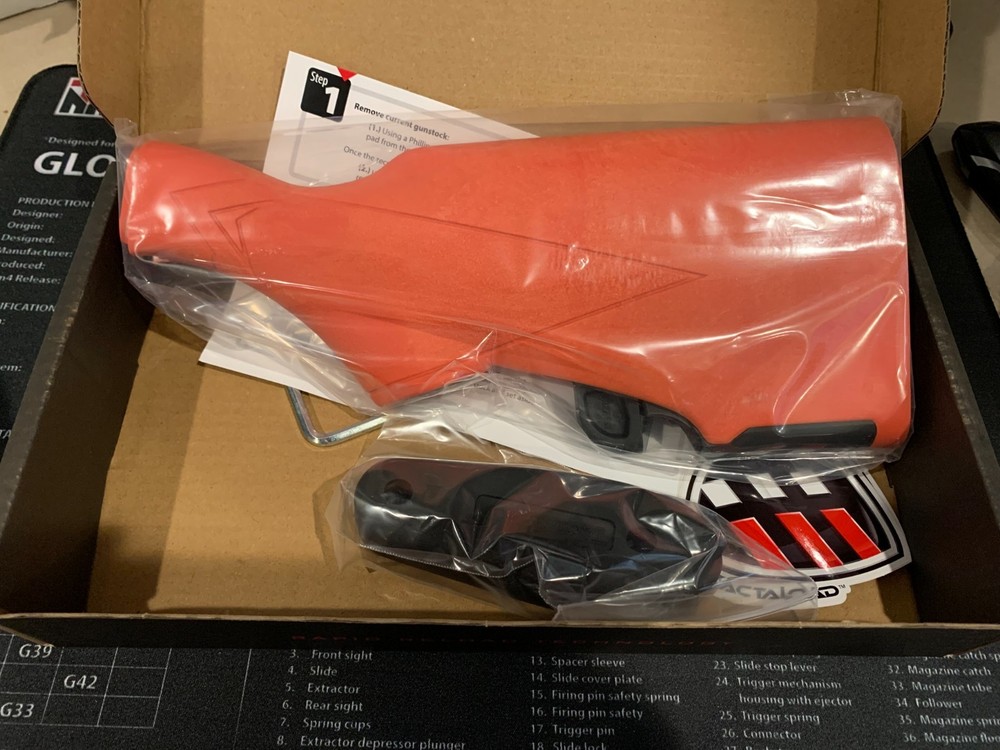 TACTALOAD Flash-5 Stock w/ Integrated Mag Loader - 5 Shell - Rem 870 - Orange