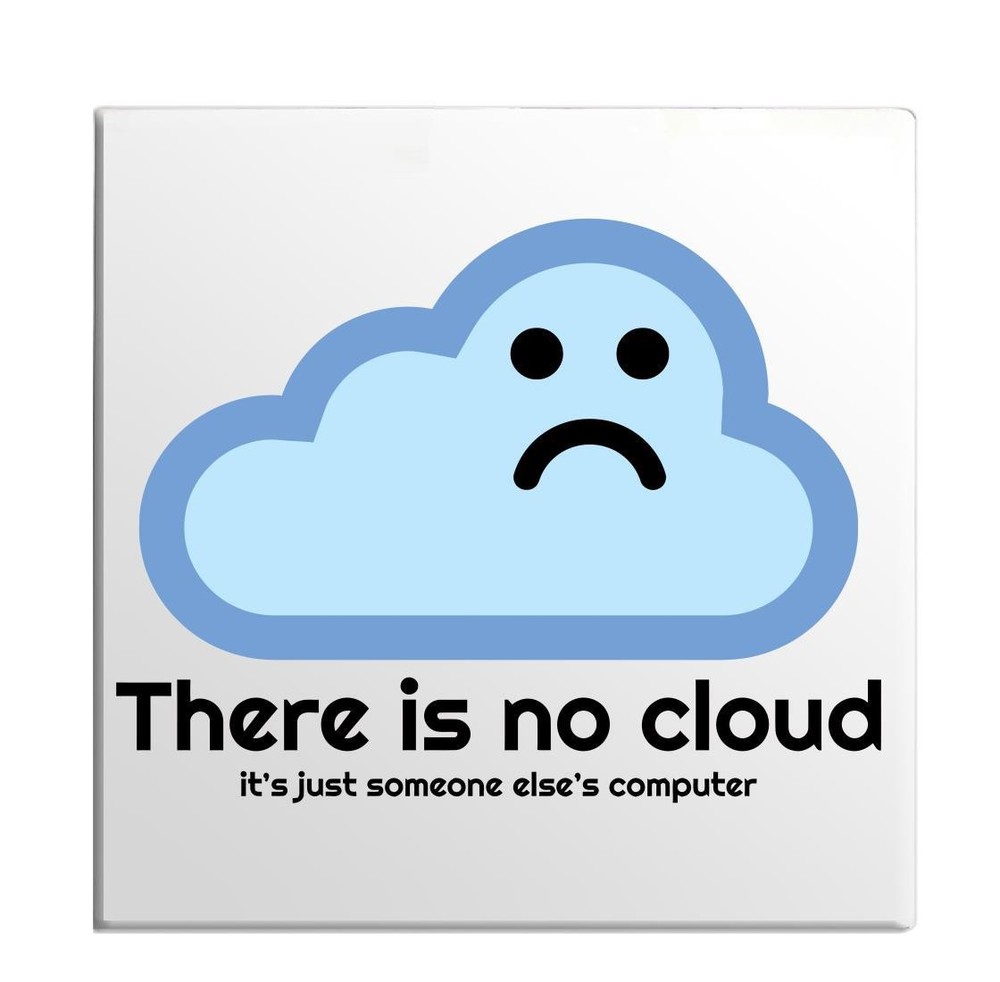 No Computer Cloud Programmer Programming Language Humor Wordplay T Fridge Magnet