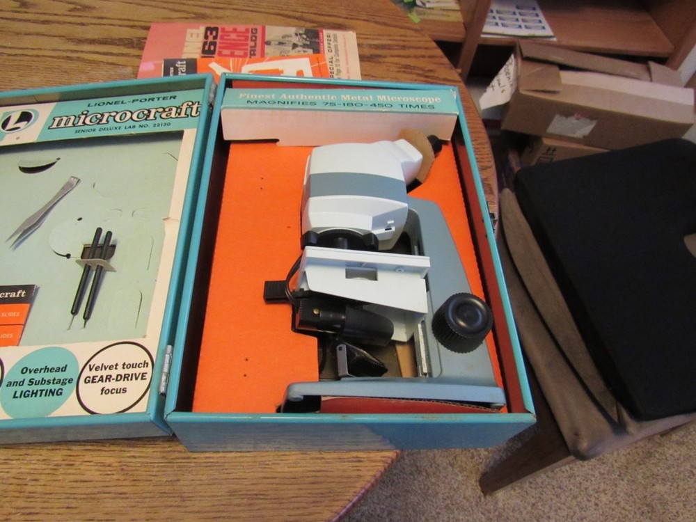 1963 Lionel-Porter Microcraft Microscope Lab Set