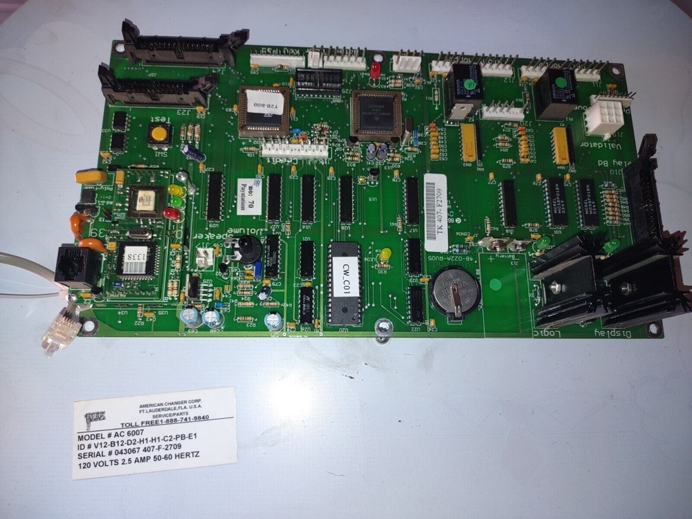 american changer arcade vending model #6007 main pcb working #1