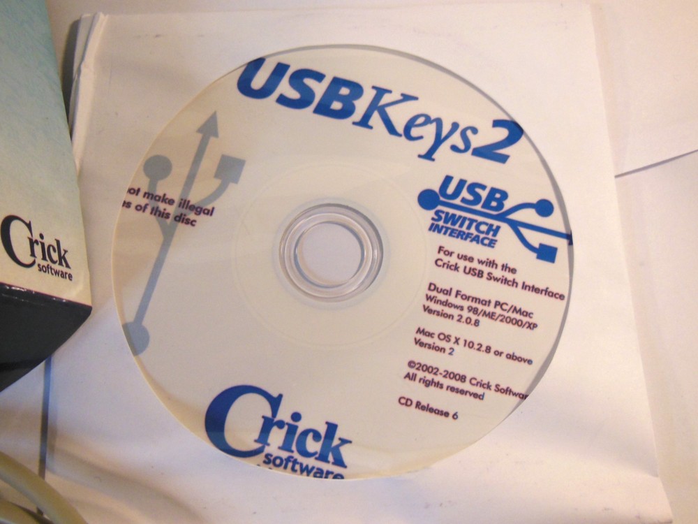 CRICK USB Switch Interface, New Old Stock w/ Software, Cable & User Guide, Nice