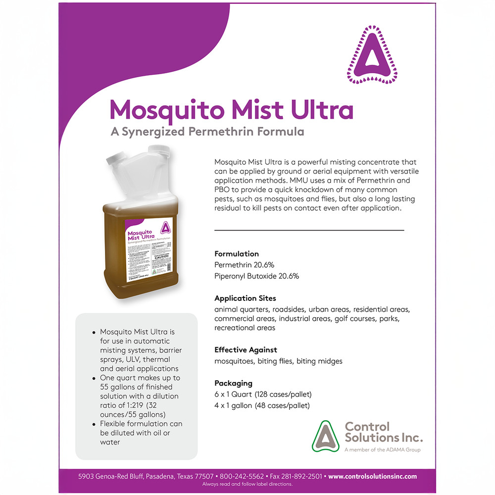 Mosquito Mist Ultra - 32 fl oz Bottle by Control Solutions