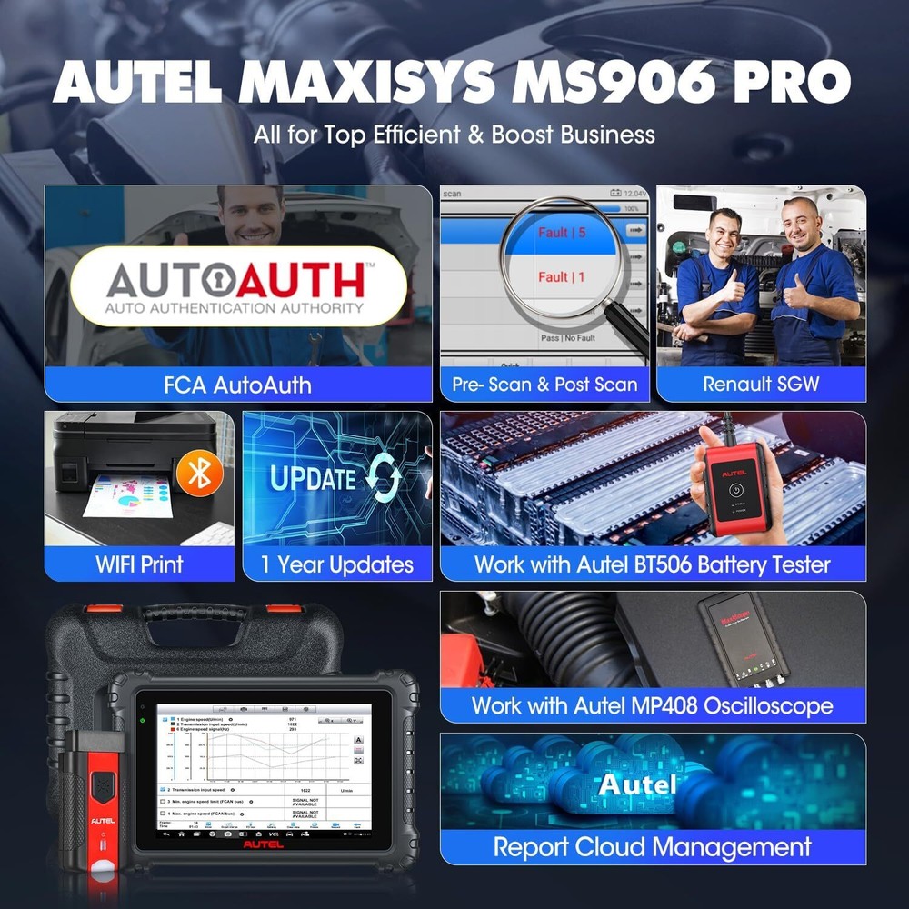 2024 Newest Autel MaxiSys MS906 Pro Coding Full System Diagnostic Scanner Tool