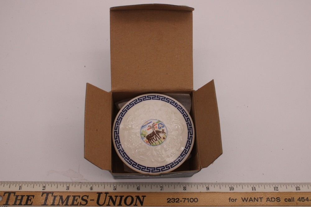 Vintage Crane Trinket Box R1C5