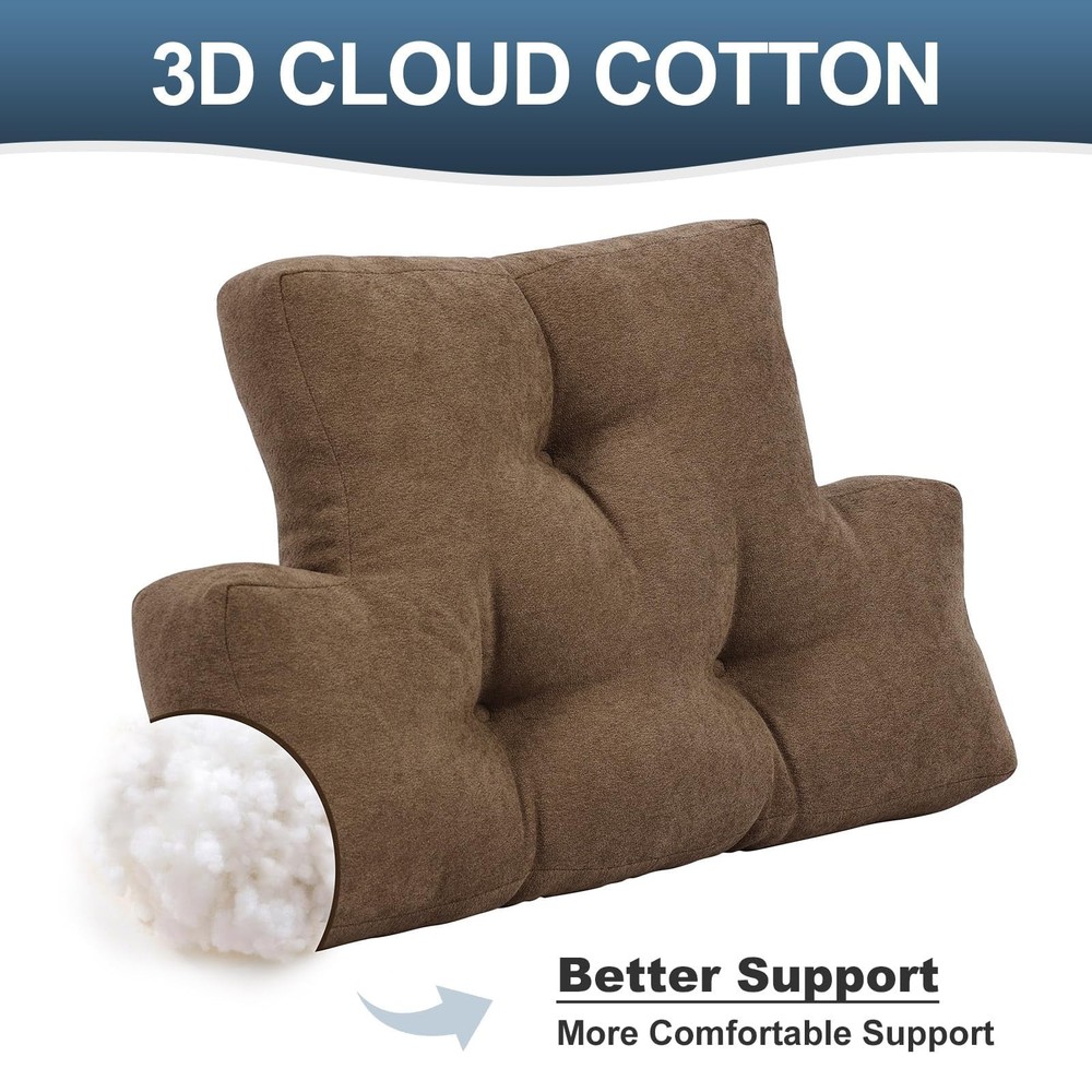 TANYOO Back Pillow for Recliner Lumbar Support Soft and Medium, Brown