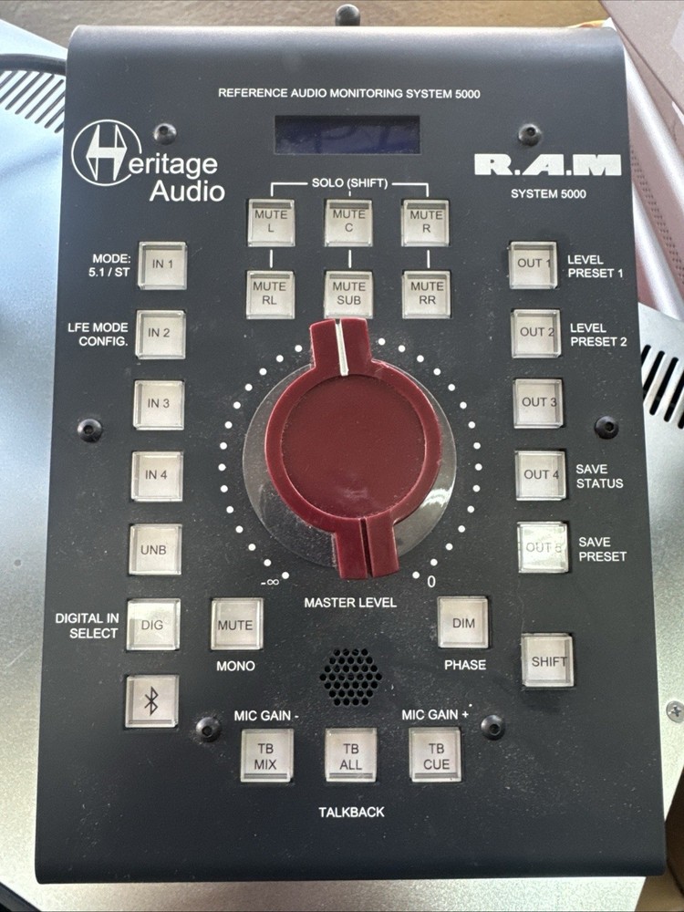 Heritage Audio RAM System 5000 5.1 Rackmount Studio Monitoring System