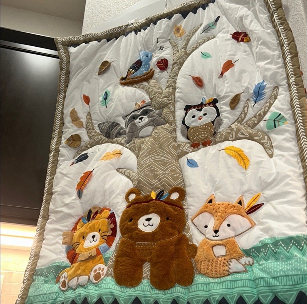 Nojo Aztec Forest 2 Pc Crib Bedding Set