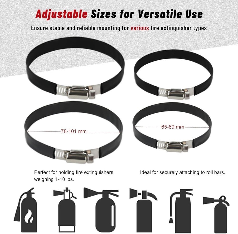 UTV Fire Extinguisher with Mount Kits- Quick Release Roll Bar Fire Extinguisher