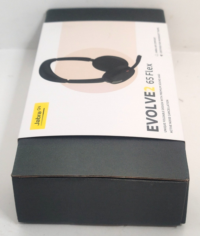 Jabra Evolve2 65 Flex Foldable Wireless Headset Fast Pairing HSC190W OPEN BOX